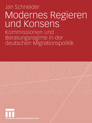 cover image of Modernes Regieren und Konsens